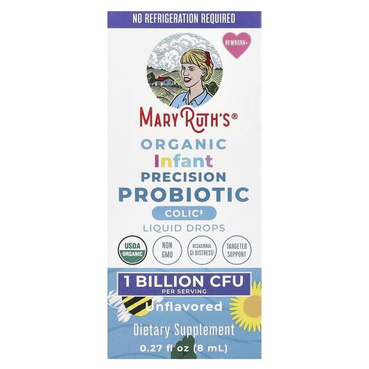 Основне фото товара Organic Infant Precision Probiotic Liquid, Пробіотики для дітей, 