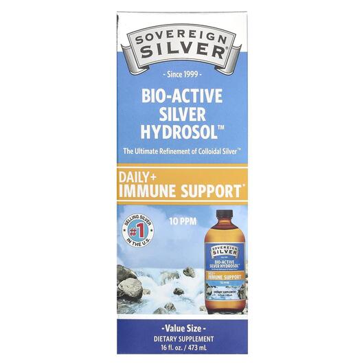 Основне фото товара Bio-Active Silver Hydrosol 10 ppm, Колоїдне срібло, 473 мл