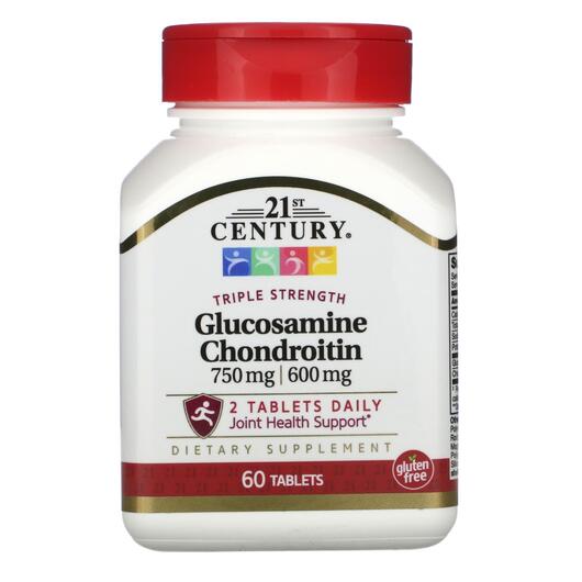 Основне фото товара Glucosamine / Chondroitin, Глюкозамін та Хондроітин, 60 таблеток