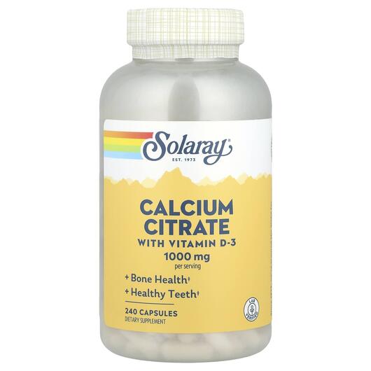 Основне фото товара Calcium Citrate 1000 mg, Цитрат кальцію 1000 мг, 240 капсул