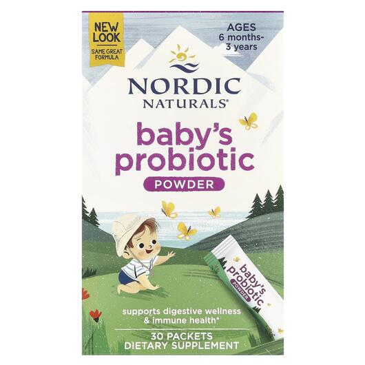 Основне фото товара Nordic Flora Baby's Probiotic Powder 4 Billion, Пробіотики, 