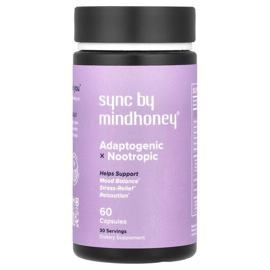 Основне фото товара Sync Adaptogenic x Nootropic, Підтримка мозку, 60 капсул