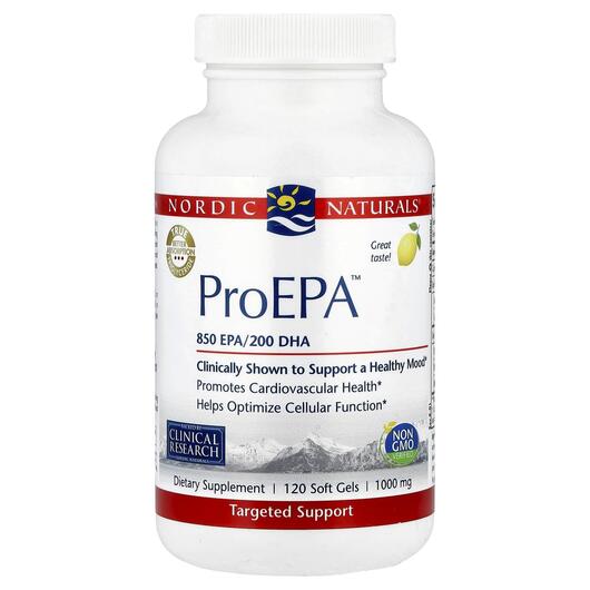 Основне фото товара Nordic Naturals, ProEFA, ЕПК, 120 капсул