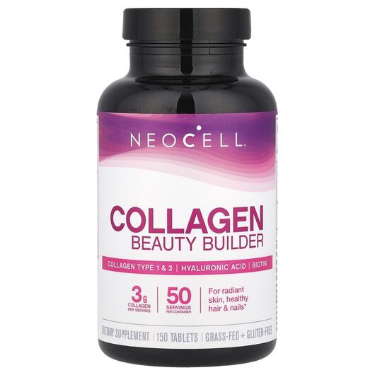 Основне фото товара Collagen Beauty Builder, Колаген з біотином, 150 таблеток