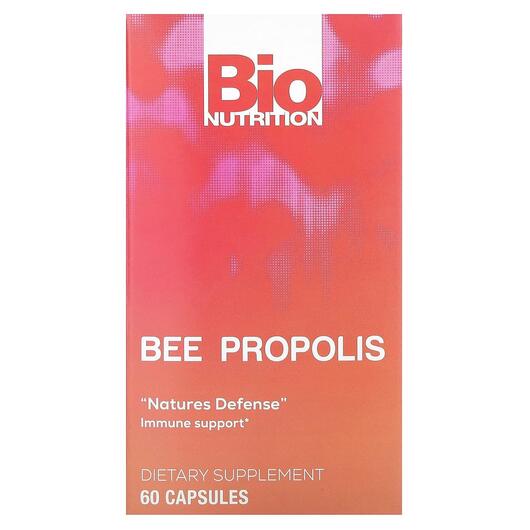 Основне фото товара Bio Nutrition, Bee Propolis, Прополіс, 60 Calpsules