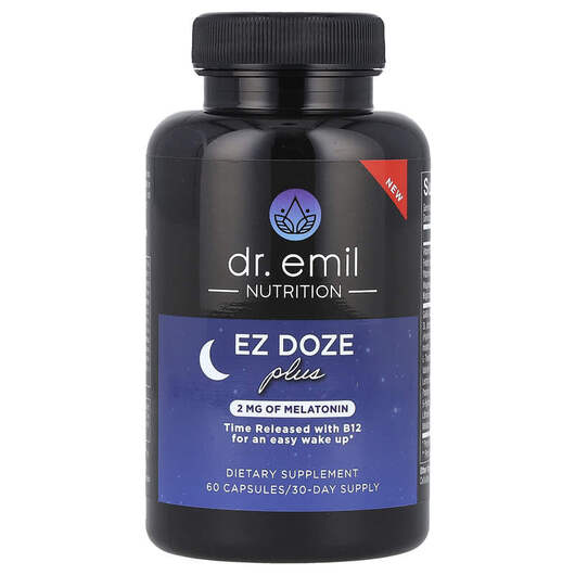 Основне фото товара Dr. Emil Nutrition, EZ DOZE Plus, Підтримка сну, 60 капсул
