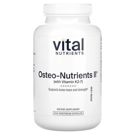 Основне фото товара Osteo-Nutrients II with Vitamin K2-7, Підтримка суглобів, 240 кап