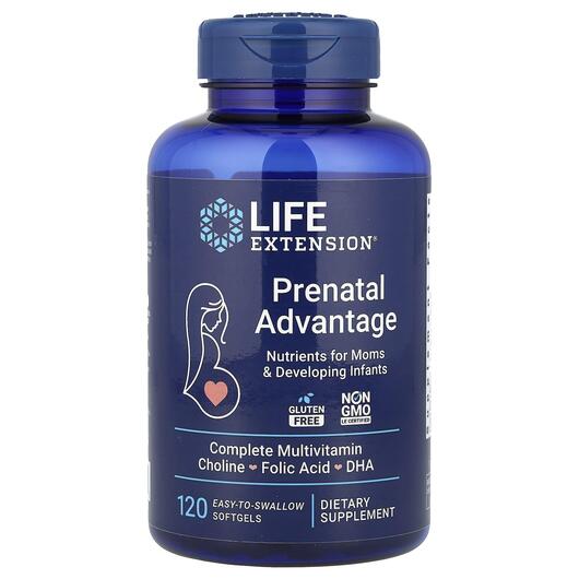Основне фото товара Prenatal Advantage, Вітаміни для вагітних, 120 капсул