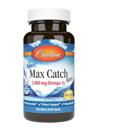 Основне фото товара Carlson, Teen's Max Catch Minis, Омега 3, 60 капсул