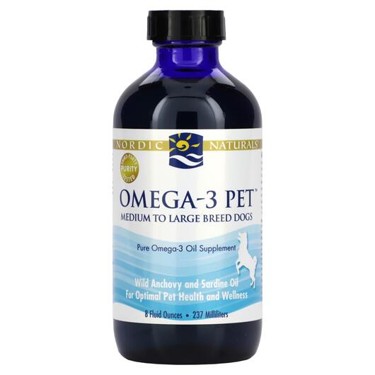 Основне фото товара Nordic Naturals, Omega-3 Pet, Омега 3, 237 мл