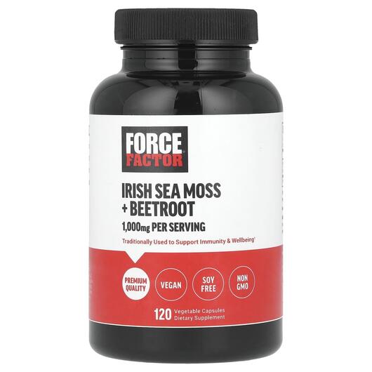 Основне фото товара Irish Sea Moss + Beetroot, Ірландський морський мох, 120 капсул
