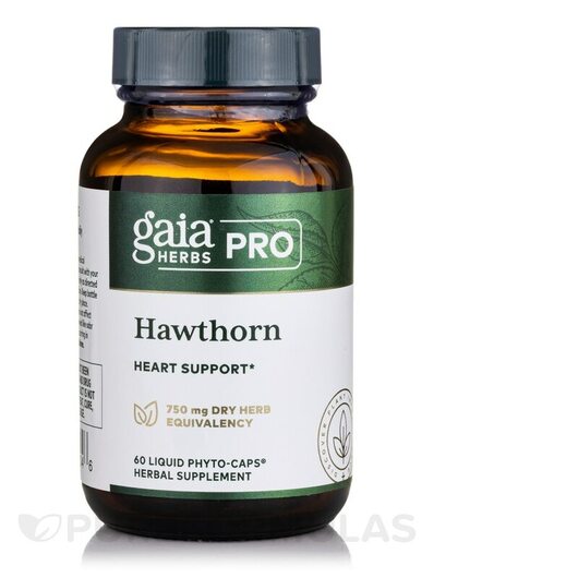 Основне фото товара Gaia Herbs Professional Solutions, Hawthorn, Глід, 60 капсул