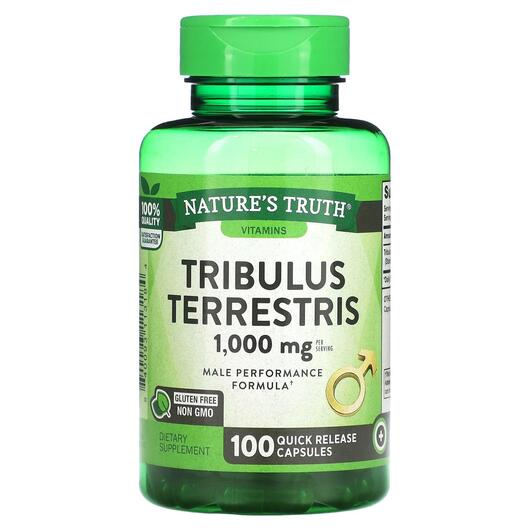 Основне фото товара Nature's Truth, Tribulus Terrestris 500 mg, Трибулус, 100 ка