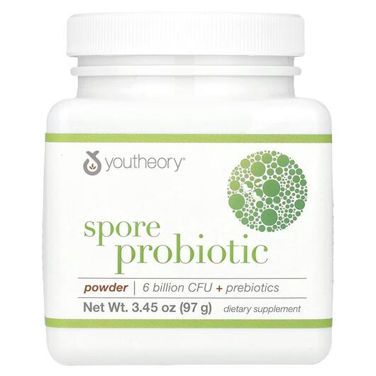 Основне фото товара Youtheory, Spore Probiotic Powder, Пробіотики, 97 г