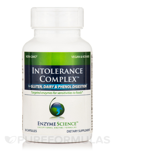 Основне фото товара Enzyme Science, Intolerance Complex, Ферменти, 30 капсул