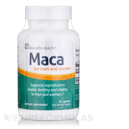 Основне фото товара Fairhaven Health, Maca for Men and Women, Мака, 60 капсул
