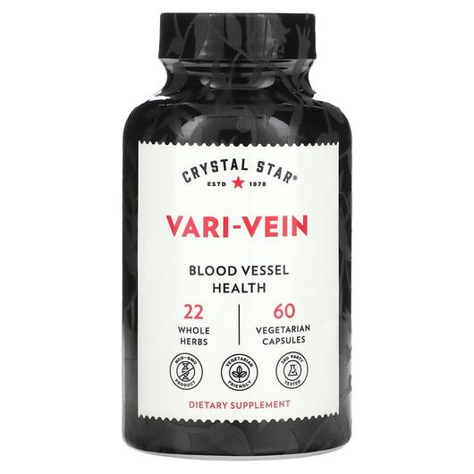 Основне фото товара Crystal Star, Vari-Vein, Засоби профілактики варікозу, 60 капсул