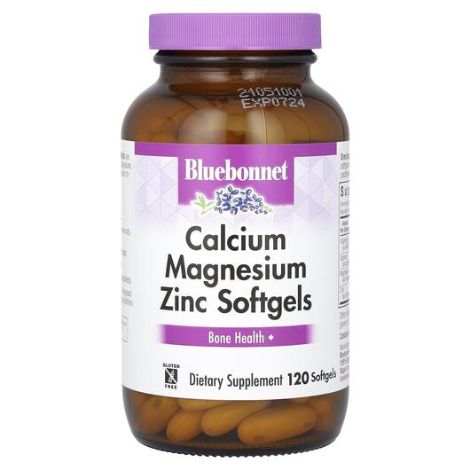 Основне фото товара Calcium Magnesium Zinc, Кальцій магній цинк, 120 капсул