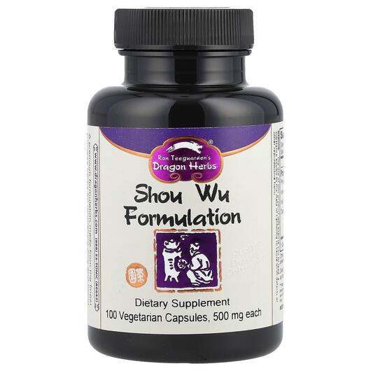 Основне фото товара Shou Wu Formulation 500 mg, Горець багатоквітковий, 100 капсул