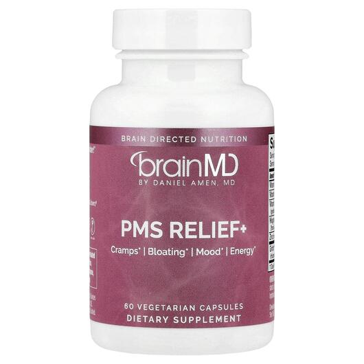 Основне фото товара BrainMD, PMS Relief+, Підтримка менструального циклу, 60 капсул