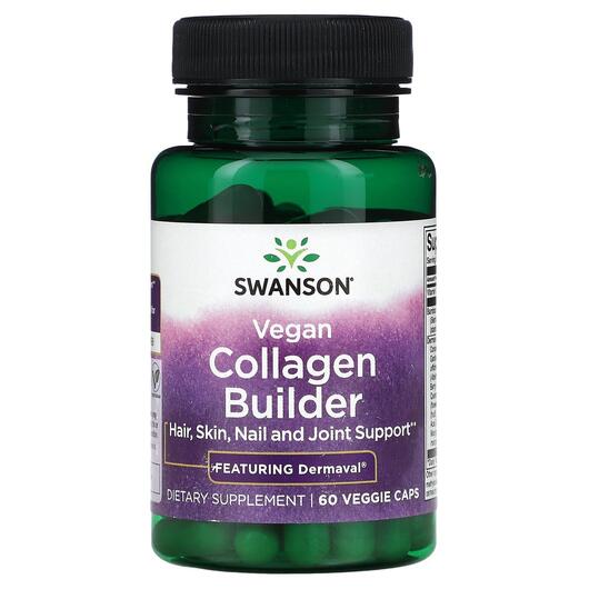 Основне фото товара Swanson, Vegan Collagen Builder, Колаген, 60 капсул
