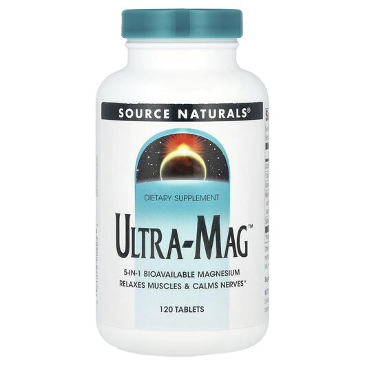 Основне фото товара Source Naturals, Ultra-Mag, Магній B6, 120 таблеток