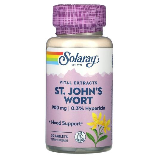 Основне фото товара Vital Extracts St. John's Wort 900 mg, Звіробій, 30 таблеток