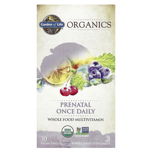 Основне фото товара MyKind Organics Prenatal Once Daily, Витамини для вагітних, 30 та