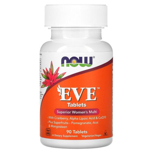 Основне фото товара NOW, Eve Tablets Women's, Мультивітаміни для жінок, 90 табле