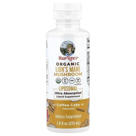Основне фото товара Organic Lion's Mane Mushroom Liposomal, Гриби Левова Грива, 