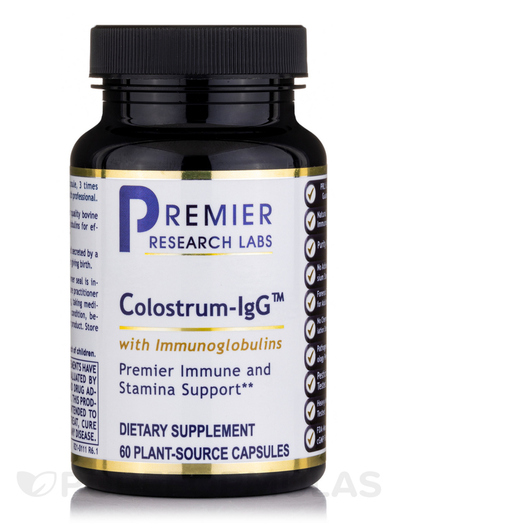 Основне фото товара Premier Research Labs, Colostrum-IgG, Колострум, 60 капсул