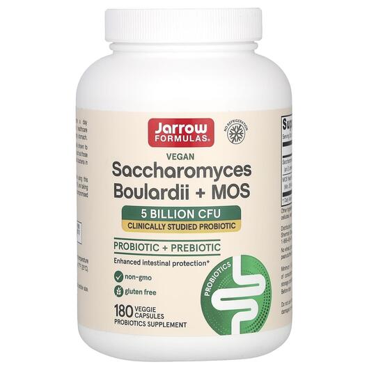 Основне фото товара Saccharomyces + MOS, Сахароміцети 5 млрд, 180 капсул
