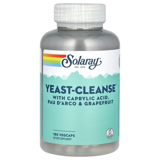 Основне фото товара Solaray, Yeast-Cleanse, Підтримка Кандиди, 180 капсул