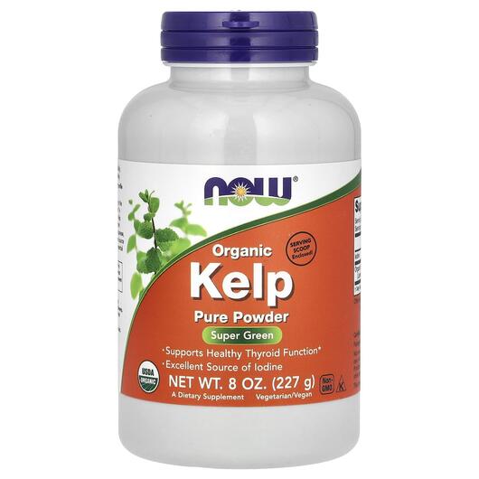 Основне фото товара NOW, Kelp Pure Powder, Ламинария в порошку, 227 г