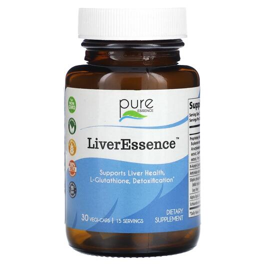 Основне фото товара Pure Essence, LiverEssence, Підтримка печінки, 30 капсул