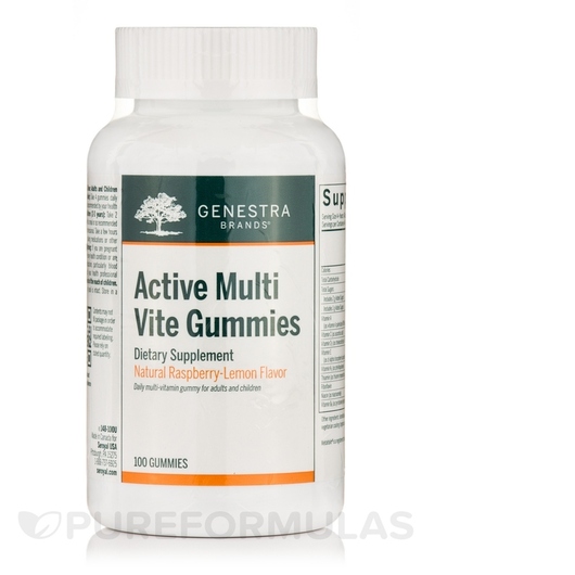 Основне фото товара Active Multi Vite Gummies Natural Raspberry-Lemon, Мультивітаміни