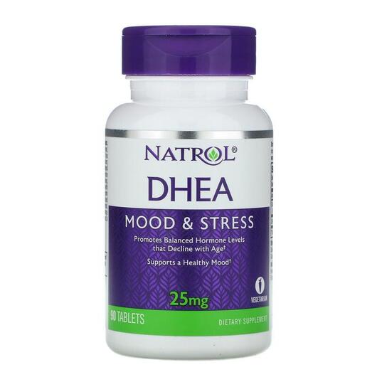 Основне фото товара Natrol, DHEA 25 mg 90, Дегідроепіандростерон, 90 таблеток