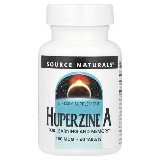 Основне фото товара Source Naturals, Huperzine A 100 mcg, Гіперзин А, 60 таблеток