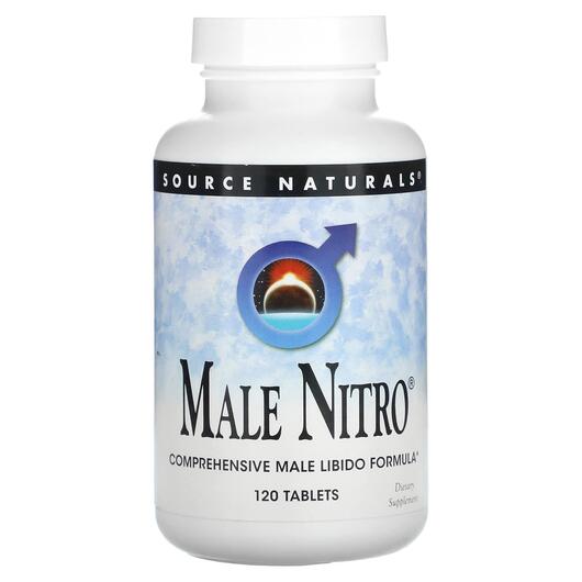 Основне фото товара Source Naturals, Male Nitro, Підтримка Лібідо, 120 таблеток