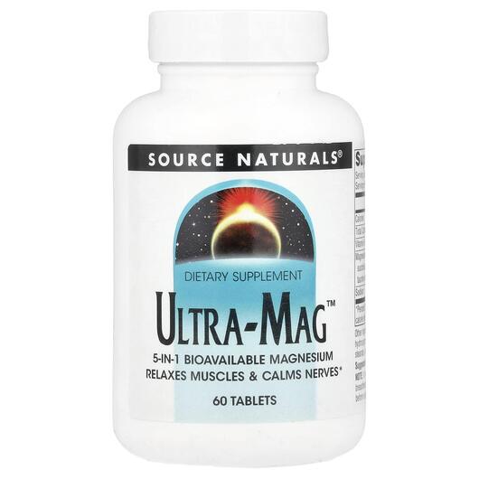 Основне фото товара Source Naturals, Ultra-Mag, Магній B6, 60 таблеток