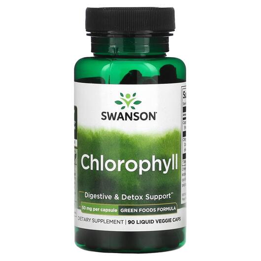 Основне фото товара Swanson, Chlorophyll 50 mg, Хлорофіл, 90 капсул