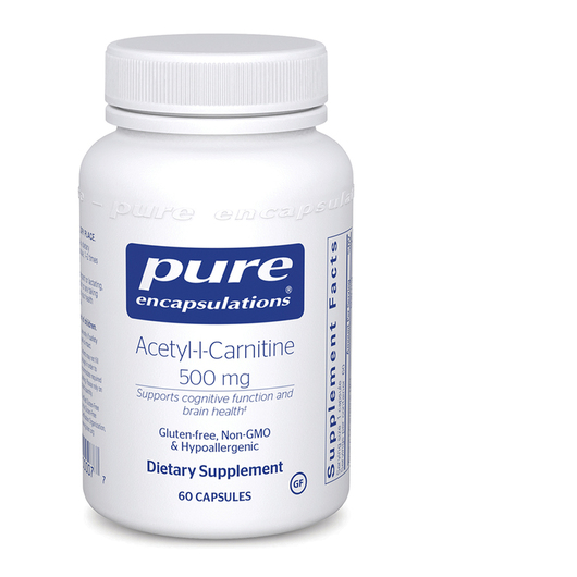 Основне фото товара Acetyl-L-Carnitine 500 mg, Ацетилкарнітин, 60 капсул
