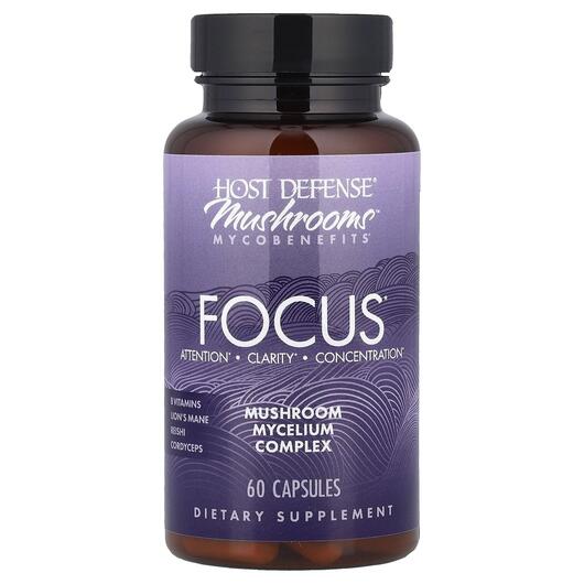 Основне фото товара Mushrooms Mycobenefits Focus, Гриби, 60 капсул
