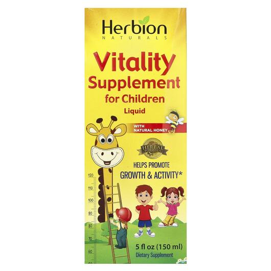 Основне фото товара Liquid Vitality Supplement For Children, Сироп від кашлю, 150 мл
