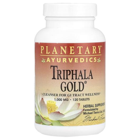 Основне фото товара Ayurvedics Triphala Gold 1000 mg, Трифала, 120 таблеток