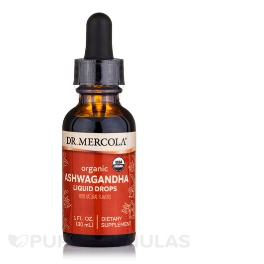 Основне фото товара Dr. Mercola, Organic Ashwagandha Liquid Drops, Ашваганда, 30 мл