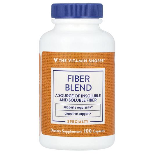 Основне фото товара TheVitaminShoppe, Fiber Blend, Клітковина, 100 капсул