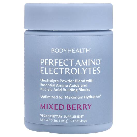 Основне фото товара Perfect Amino Electrolytes Mixed Berry, Електроліти, 150 г