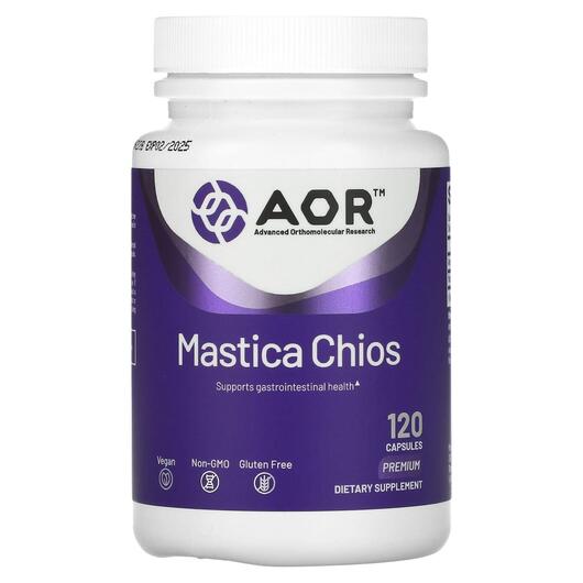 Основне фото товара AOR, Mastica Chios 400 mg, Мастиковая смола 400 мг, 120 капсул