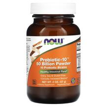 Пробіотики Probiotic-10 Powder 50 Billion NOW 57 г